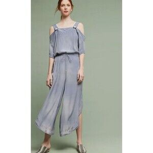 Anthropologie Saturday Sunday XS Kathrynne Open-Shoulder Jumpsuit